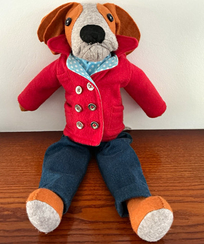 Plush dog soft toy - plush,