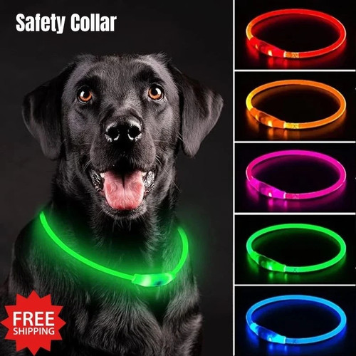 Light dog collar pet - light, up