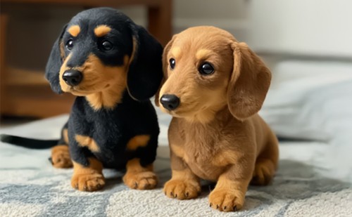 Dachshund plush toy sausage - dachshund,