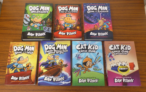 Dog man cat kid comic - man, club
