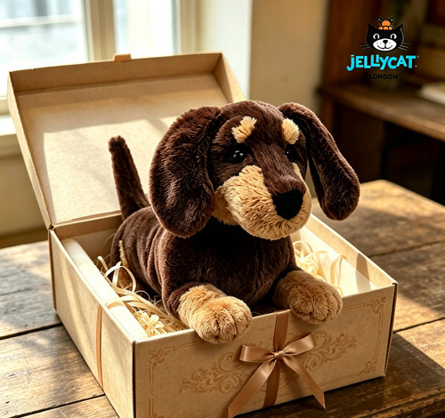 New jellycat otto sausage - sausage, dog