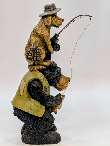 Fishing friends hound - fishing, bear