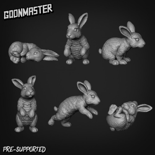 Rabbit set fantasy animal - set,