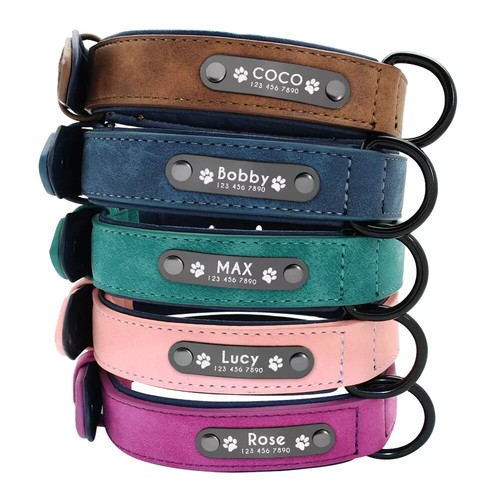 Soft leather collar - leather,