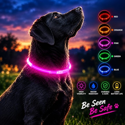 Light dog collar pet - up,