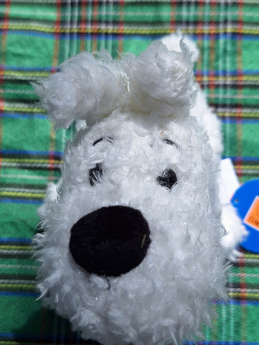 Tintin snowy milou white plush - snowy,